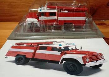 ZIŁ 130 ATS AC 40 Straż pożarna deagostini 1:43 Kultowe ciężarówki PRL nowy