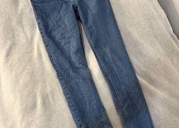 Spodnie jeansowe / jeansy / dżinsy niebieskie rurki / skinny