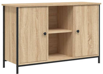 Szafka pod TV dąb sonoma 100x35x65 cm materiał drewnopochodny WM-832779