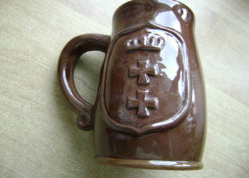 Starocie z PRL - Birofilistyka = Zestaw 3 kufle gliniane z PRL TANIO