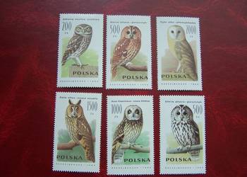 Polska 1990 MNH Mi. 3294/99 Fauna Ptaki Sowy  a