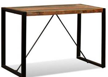 vidaXL Stół do jadalni z litego drewna odzyskanego, 120 cm(sku243998)