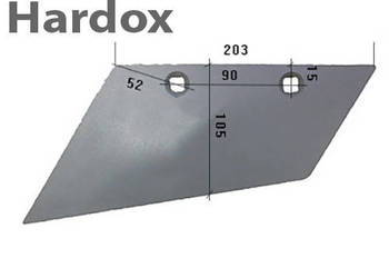 Lemiesz przedpłużka HARDOX 48099/L do pługa DOWDESWELL
