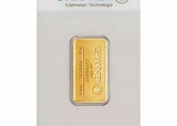 ZŁOTA SZTABKA C. HAFNER 10 GRAMÓW ZŁOTA 10 g Au 9999 LBMA NOWA MENNICZA