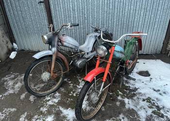 2 x Romet Komar , jeden z silnikiem na pedaly