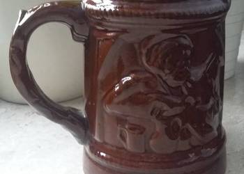 Kufel brązowy ceramiczny