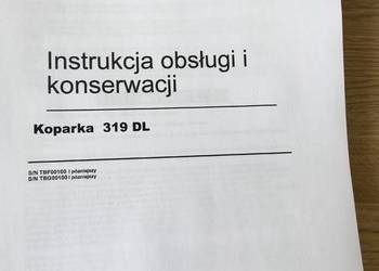 dtr instrukcja obsługi koparka caterpillar 319 dl i inne