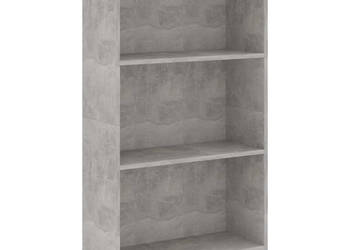 3-poziomowy regał betonowy szary 60x24x109 cm płyta wiórowa WM-800868