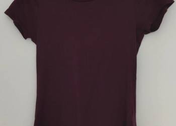 T-shirt damski w kolorze bordowym