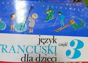 Język francuski dla dzieci trzy książki kursy językowe tanie