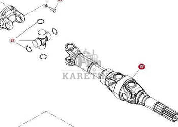 Fendt 930 933 936 939 942 Vario Gen 6 Wał Przegubowy Przedniej Osi CZĘŚCI …