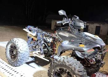 Suzuki kingquad 750 zarejestrowany kompletny uszkodzony