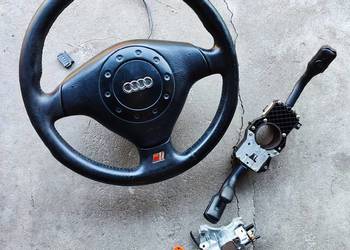 Kierownica skóra Airbag taśma manetka Fis stacyjka kluczyk Audi A4 S4 B5 A6