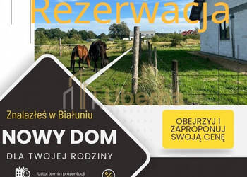 Mały dom w Białuniu na dużej działce