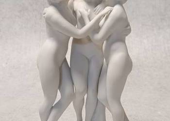 Porcelanowa Figurka Trzy Gracje Rzymskie Boginie Biskwitowa