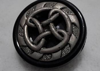 Guzik na stopce, ozdobny, vintage, węzły, celtycki, 25x10mm