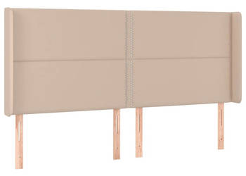 Zagłówek do łóżka z LED cappuccino 183x16x118/128cm ekoskóra WM-3124015