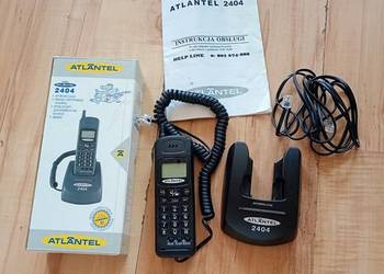 telefon stacjonarny przewodowy Atlantel 2404 czarny nowy