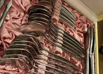 Zestaw sztućców PRL – komplet DTK-24 w oryginalnym pudełku | Spółdzielnia I