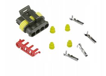 Przeciwzłącze AMP SuperSeal 4 pin, woreczek BZB Przeciwzłącze AMP SuperSeal 4 pin, woreczek BZB