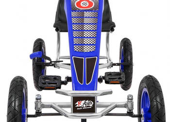 Gokart Full Ahead niebieski pompowane koła 32 cm napęd łańcuchowy