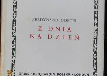 Emigracyjne, londyńskie wydanie powieści F. GOETELA z 1957 roku