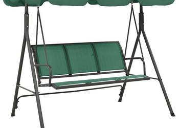 vidaXL Huśtawka ogrodowa, zielona, 170 cm(SKU:363323)