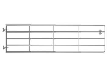 vidaXL Brama do zagrody, 5 prętów, stal(SKU:145986)