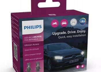 Żarówki LED komplet H4/H19 PHILIPS ACCESS 6000K