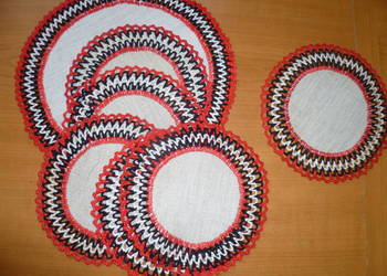 Serwetki lniane ozdobne