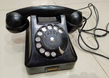 Telefon Bakielitowy z okresu prl-u, 1962 rok. RWT