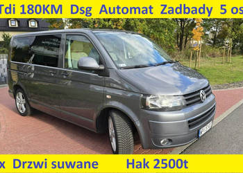 Volkswagen Transporter 2 X Drzwi suwane Automat DSG Zadbany T5
