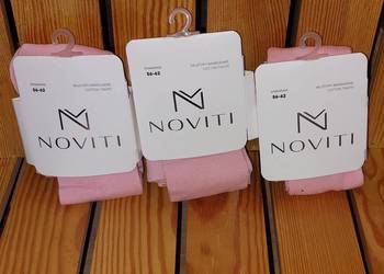 Rajstopy bawełniane (różowe) - rozmiar 68/74