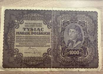 Banknot 1Banknot 1000 Marek Polskich 1919 – Polska Krajowa Kasa Pożyczkowa