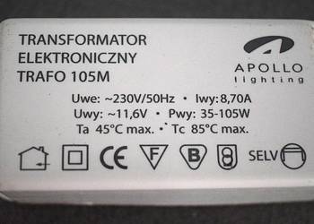 Transformator - trafo 105M , moc od 35 do 105 W