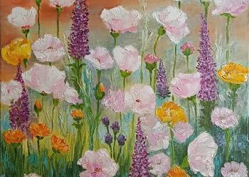 Obraz olejny "Łączka"