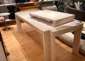 Stół rozkładany CRATE & BARREL INYO  213-274 cm sosna biała Design USA