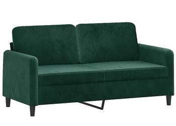 vidaXL Sofa 2-osobowa, ciemnozielona, 140 cm(SKU:359444)