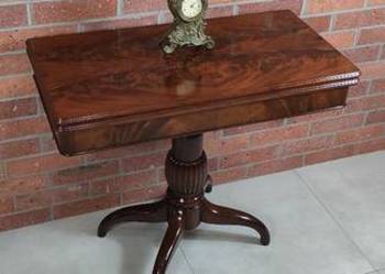 Piękny stolik karciany biedermeier antyk