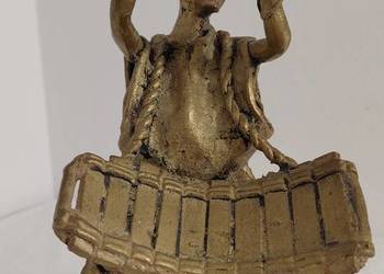 rzeźba brąz, muzyk afrykański