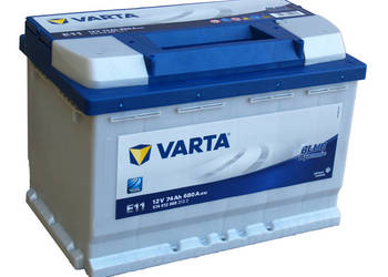 Akumulator VARTA BLUE E11 BOSCH 74Ah/680A Montaż, Dowóz !