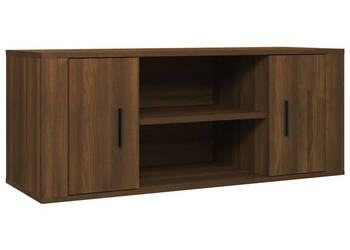 Szafka pod telewizor brązowy dąb 100x35x40 cm WM-823098