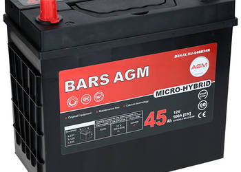 Akumulator Bars HYBRID AGM LINE 12V 45Ah 500A L+ BM45L