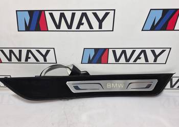 BMW F10 F11 NAKŁADKA LISTWA PROGOWA PRAWY TYŁ PODŚWIETLANA 7337022