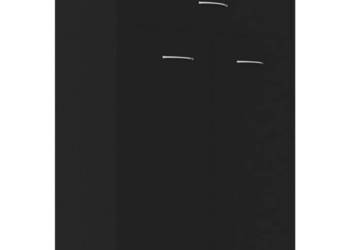 Szafka na buty czarna 60x35x84 cm materiał drewnopochodny WM-801072