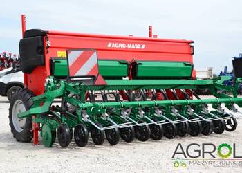 Siewnik zbożowy rzędowy 3m Agromasz SR301 redlice dwu talerzowe