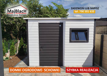 Wiatka ogrodowa |GARAŻ BLASZANY |Domek Ogrodowy| SCHOWEK | – Maj-Blach