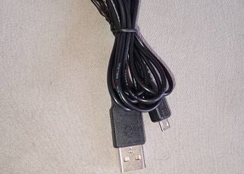 kabel przewód USB A - USB micro długość 1,2 m czarny nowy