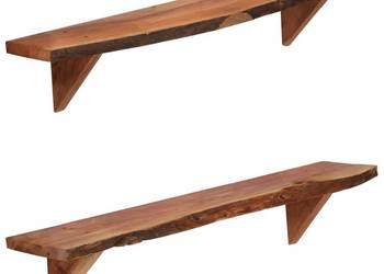 vidaXL Półki ścienne, 2 szt., 90 x 20 x 18 cm(SKU:247928)