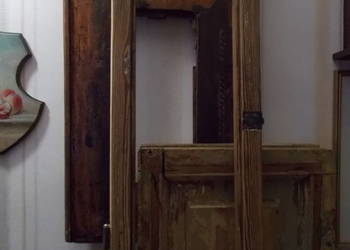 Stara Rama Okienna-Zabytkowa-Do Ozdoby-Lite Drewno